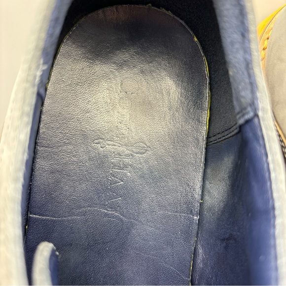 Cole Haan Derby Men's Size 12 M Gray Suede Yellow Soles Casual Shoes (Stains) - Picture 13 of 14